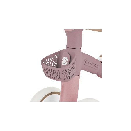Triciclo Cavalcabile Rosa Ergonomico Ecologico Cestino per Equilibrio