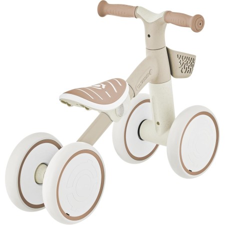 Triciclo Cavalcabile Beige Ergonomico Ecologico Cestino per Equilibrio