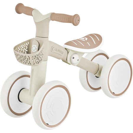 Triciclo Cavalcabile Beige Ergonomico Ecologico Cestino per Equilibrio