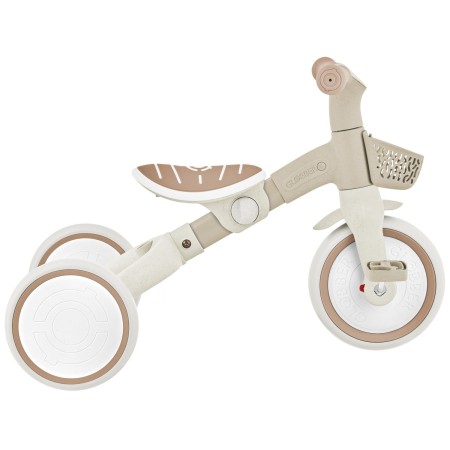 Triciclo Evolutivo per Bambini 3 in 1 Beige Regolabile Ecologico