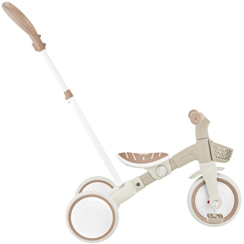 Triciclo Evolutivo per Bambini 3 in 1 Beige Regolabile Ecologico