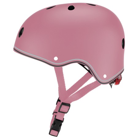 Casco Regolabile per Bambini XS-S Ø 48-53 cm Rosa Pastello Luce LED