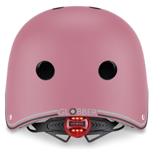 Casco Regolabile per Bambini XS-S Ø 48-53 cm Rosa Pastello Luce LED