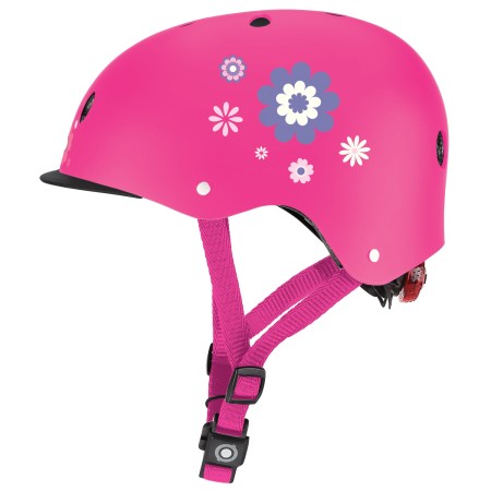Casco per Bambini XS-S Ø 48-53 cm Chiusura Magnetica Rosa Floreale