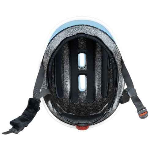 Casco Protettivo Bambini XS/S Ø 47-51cm Blu Pastello LED Posteriore