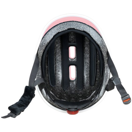 Casco Protettivo Bambini XS/S Ø 47-51cm Rosa Pastello LED Posteriore