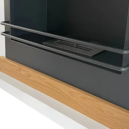 Camino a Bioetanolo 3,4 kW da Soggiorno 1,2L in Legno MDF Bianco