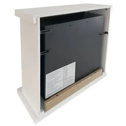Camino a Bioetanolo 3,4 kW da Soggiorno 1,2L in Legno MDF Bianco