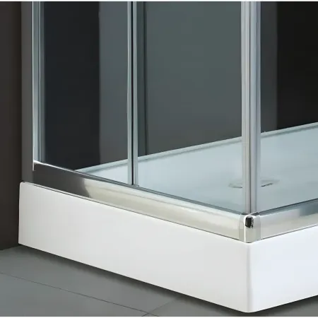 Box Doccia Cristallo 4 mm Angolare Ante Scorrevoli 80x80 cm Quadrato