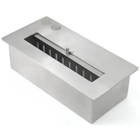 Camino a Bioetanolo 3,4 kW da Pavimento 1,2L Nero in Legno MDF