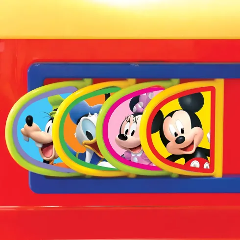 Treno Elettrico Cavalcabile da Bambino Mickey con Binari Suoni Disney