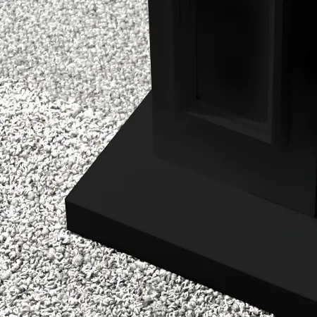 Camino Elettrico 1800W Nero da Appoggio Telecomando Programmabile