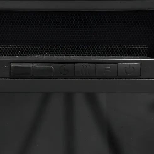 Camino Elettrico 1800W Nero da Appoggio Telecomando Programmabile