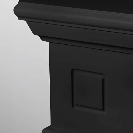 Camino Elettrico da Pavimento 1800W Legno MDF Nero per Soggiorno