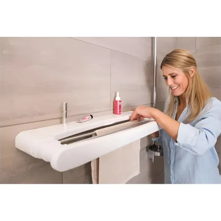 Stendibiancheria Estensibile 70cm in Alluminio da Parete Salvaspazio
