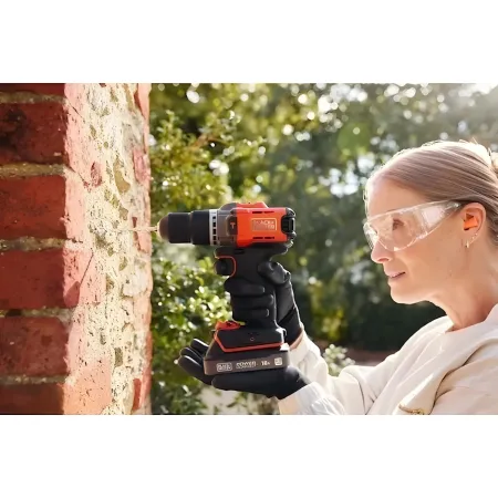Trapano Avvitatore Black & Decker Percussione 18V Valigetta Accessori
