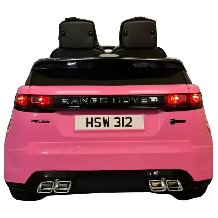 Macchina Elettrica per Bambini Range Rover Velar a Batteria 12V Rosa