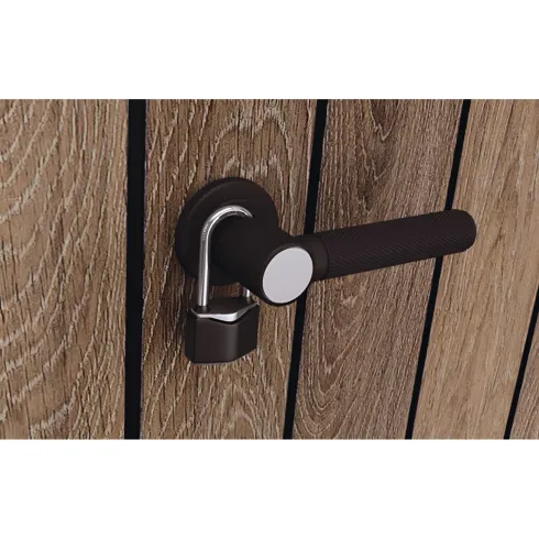Armadio Porta Attrezzi Keter 1400L Resina Finitura Legno UV da Esterno