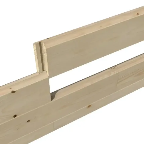 Casetta in Legno da Giardino 4x3 Doppia Porta Block-House 34mm