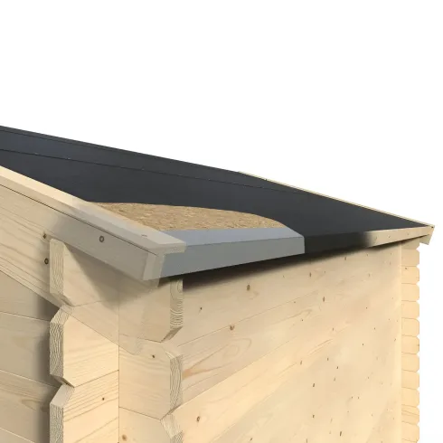 Casetta in Legno 34 mm da Giardino 4x4 Doppia Porta Vetri Block-House
