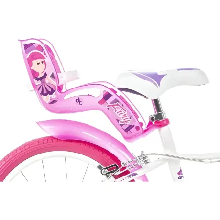 Bicicletta Rotelle per Bambine 16" Fairy Bianco Telaio Acciaio 2 Freni