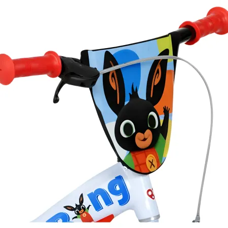 Bicicletta Rotelle Bing 12" per Bambini Bianco Porta Borraccia Gomma EVA