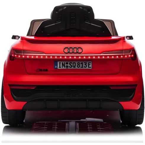 Macchina Elettrica per Bambini Audi Q8 Rosso Luci LED e Telecomando