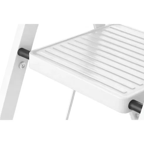 Sgabello Scala in Acciaio 2 Gradini Domestica Salvaspazio Scaletta Pieghevole | BricoShop24