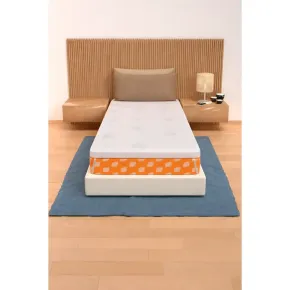 Topper Memory Foam Materasso Singolo 85x190 cm h5 Sfoderabile Aloe 2