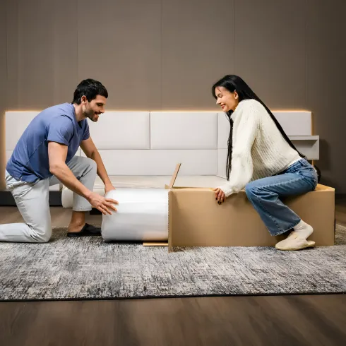 Topper Memory Foam Materasso Singolo 90x195 cm h5 Sfoderabile Aloe
