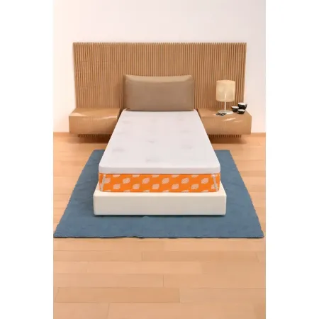 Topper Memory Foam Materasso Singolo 90x200 cm h5 Sfoderabile Aloe