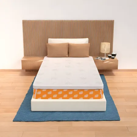 Topper Memory Foam Una Piazza e Mezza 120x190 cm h5 Sfoderabile Aloe