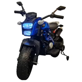 Moto Elettrica per Bambini a Batteria Moto Cross 12V Blu Metallizzato