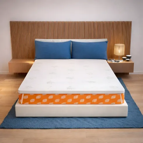 Topper Memory Foam Materasso Matrimoniale 170x200 h5 Sfoderabile Aloe