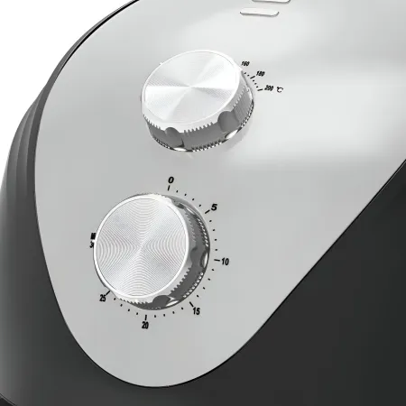 Friggitrice ad Aria 2,5L 1500W Nero Termostato Regolabile Antiaderente