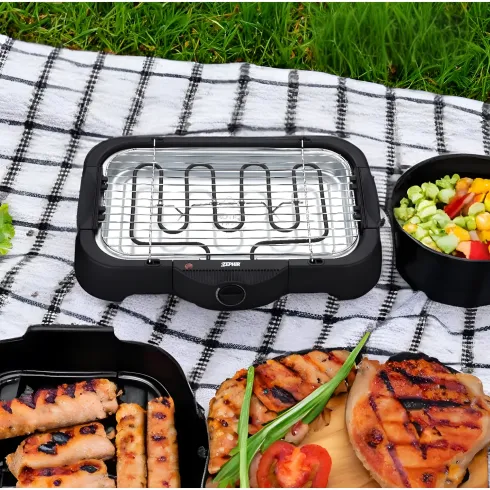Barbecue Elettrico da Tavolo Zephit 2000 W Termostato Regolabile