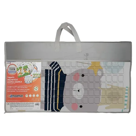 Tappeto Pieghevole Bambini 200x150 Antiscivolo Imbottito Doppia Grafica