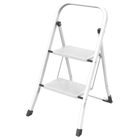 Sgabello Scaletta Pieghevole in Acciaio 2 Gradini 47 cm Salvaspazio