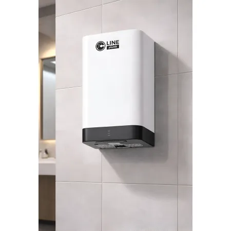 Asciugamani Elettrico Bagno a Parete ABS Bianco 400W con Sensore