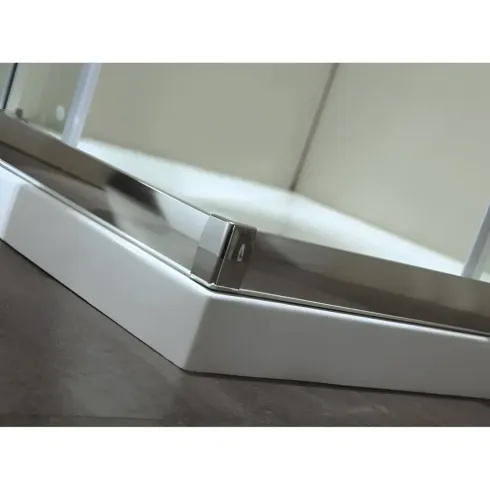 Box Doccia Cristallo Temperato 4mm Angolare Ante Scorrevoli 75x75