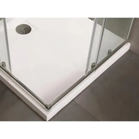Box Doccia Cristallo Temperato 4mm Angolare Ante Scorrevoli 75x75