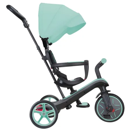 Triciclo Evolutivo 4 in 1 Maniglione Regolabile Balance Bike Verde Menta