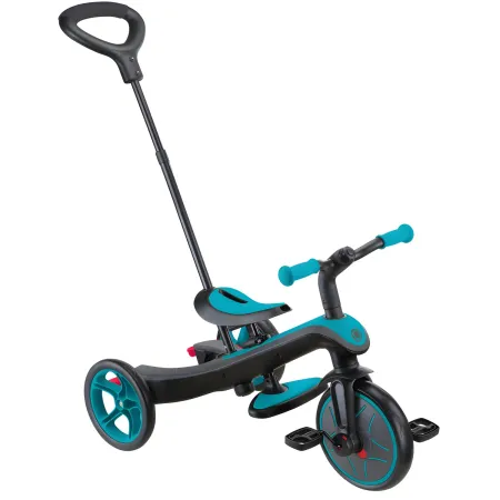 Triciclo Evolutivo 4 in 1 Maniglione Regolabile Balance Bike Verde Acqua