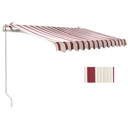 Tenda da Sole 400x300 a Barra Quadra 4x3 Riga Rossa Eco