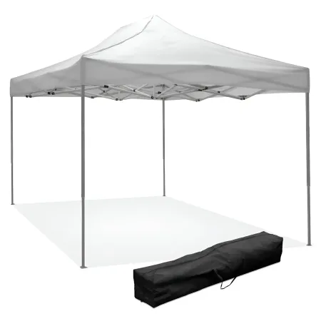 Gazebo da Giardino 3x4,5 a Fisarmonica Impermeabile Bianco con Sacca