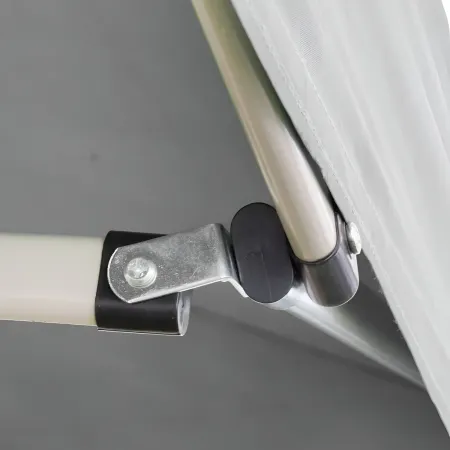Gazebo da Giardino 3x4,5 a Fisarmonica Impermeabile Bianco con Sacca