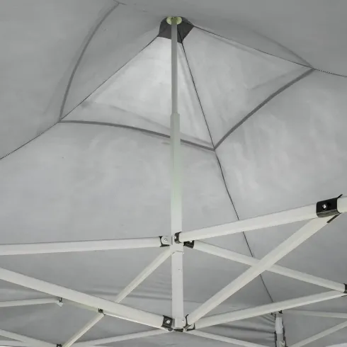 Gazebo da Giardino 3x2 a Fisarmonica Impermeabile Bianco con Sacca