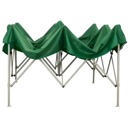 Gazebo da Giardino 3x3 a Fisarmonica Impermeabile Verde con Sacca