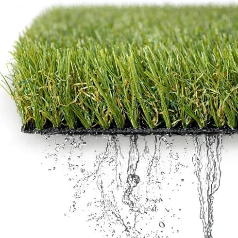 Prato Sintetico Drenante 25 mm 2x25 m Erba Verde Realistica da Esterno