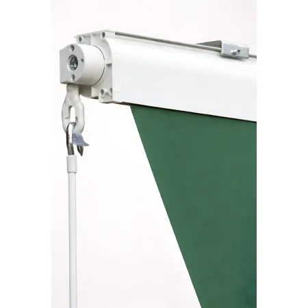 Tenda da Sole a Caduta 80x250 Verde Cassonata con Bracci da Esterno